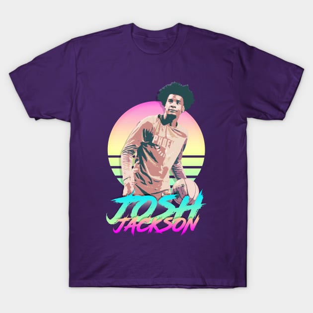 Josh Jackson Retrowave Aesthetic T-Shirt by StupidHead